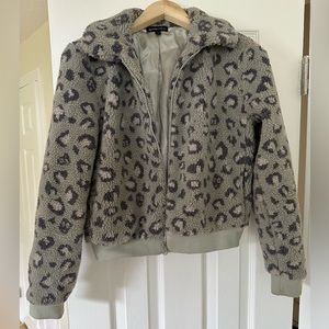 Beyond Yoga printed cropped zip